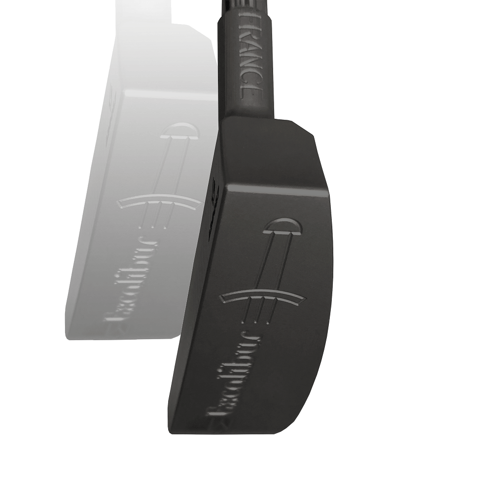 【完成品】Excalibur｜Dark Edition（エクスキャリバー・ダークエディション） デキステリティ: 右手用, シャフトサイズ: 32インチ, シャフト色: ブラック, ライ: 70（標準ライ）, グリップとサイズ: White×Gold Logo, ヘッドカバー色: カーボンブラック