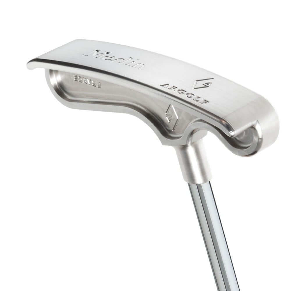 【完成品】Merlin（マーリン） ヴィンテージ加工: 無加工, デキステリティ: 右手用, シャフト: センター, シャフトサイズ: 32インチ, シャフト色: シルバー, ライ: 70（標準ライ）, グリップとサイズ: Black×White Logo, ヘッドカバー色: カーボンブラック