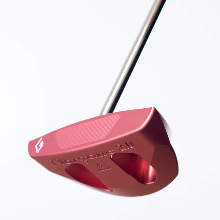 【完成品】Morgane 2.0｜Pink Color Edition（モーガン 2.0・ピンク） デキステリティ: 右手用, シャフト: センターシャフト, シャフトサイズ: 32インチ, グリップ: BlackxWhite Logo, ヘッドカバー: カーボンブラック, ヘッドカバー色: カーボンブラック