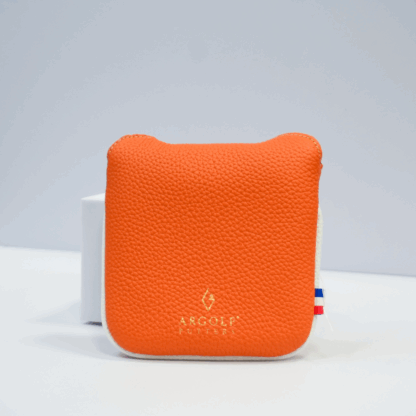 Marcel Leather HeadCover｜マルセル・レザーヘッドカバー Color: オレンジ（マレット型）