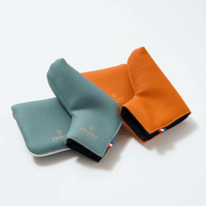 Marcel Leather HeadCover｜マルセル・レザーヘッドカバー Color: オレンジ（マレット型）