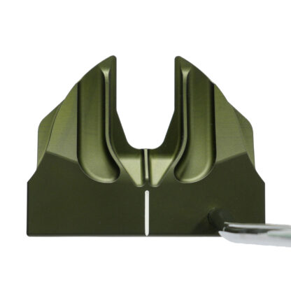 【完成品】Mordred｜Khaki Color Edition（モルドレッド・カーキ） デキステリティ: 右手用, シャフト: センターシャフト, シャフトサイズ: 32インチ, シャフト色: シルバー, ライ: 70（標準ライ）, グリップとサイズ: White x Gold Logo, ヘッドカバー色: カーボンブラック