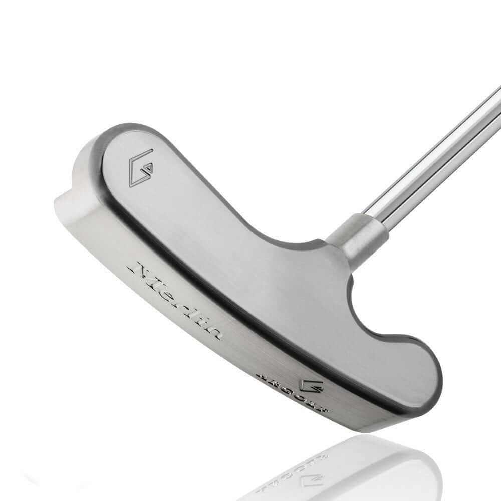 【完成品】Merlin（マーリン） ヴィンテージ加工: 無加工, デキステリティ: 右手用, シャフト: センター, シャフトサイズ: 32インチ, シャフト色: シルバー, ライ: 70（標準ライ）, グリップとサイズ: Black×White Logo, ヘッドカバー色: カーボンブラック