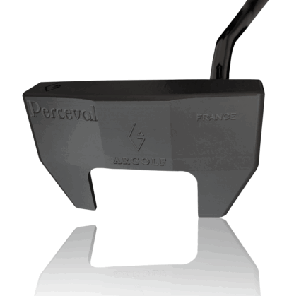 【完成品】Perceval｜Dark Edition（パーシヴァル・ダークエディション） デキステリティ: 右手用, シャフトサイズ: 32インチ, シャフト色: ブラック, ライ: 70（標準ライ）, グリップとサイズ: White×Gold Logo, ヘッドカバー色: カーボンブラック