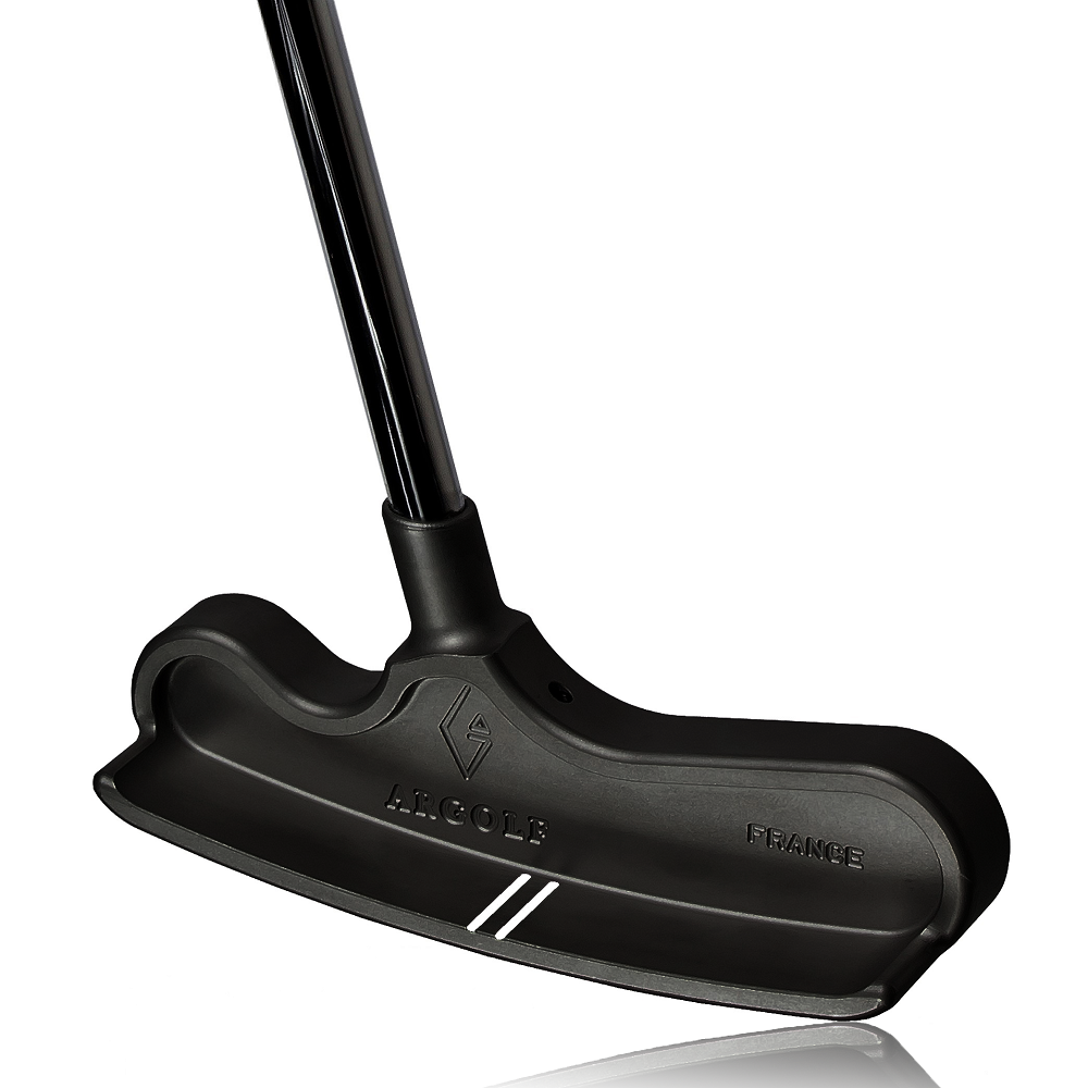 【完成品】Merlin｜Dark Edition（マーリン・ダークエディション） デキステリティ: 右手用, シャフト: センター, シャフトサイズ: 32インチ, シャフト色: ブラック, ライ: 70（標準ライ）, グリップとサイズ: White×Gold Logo, ヘッドカバー色: カーボンブラック