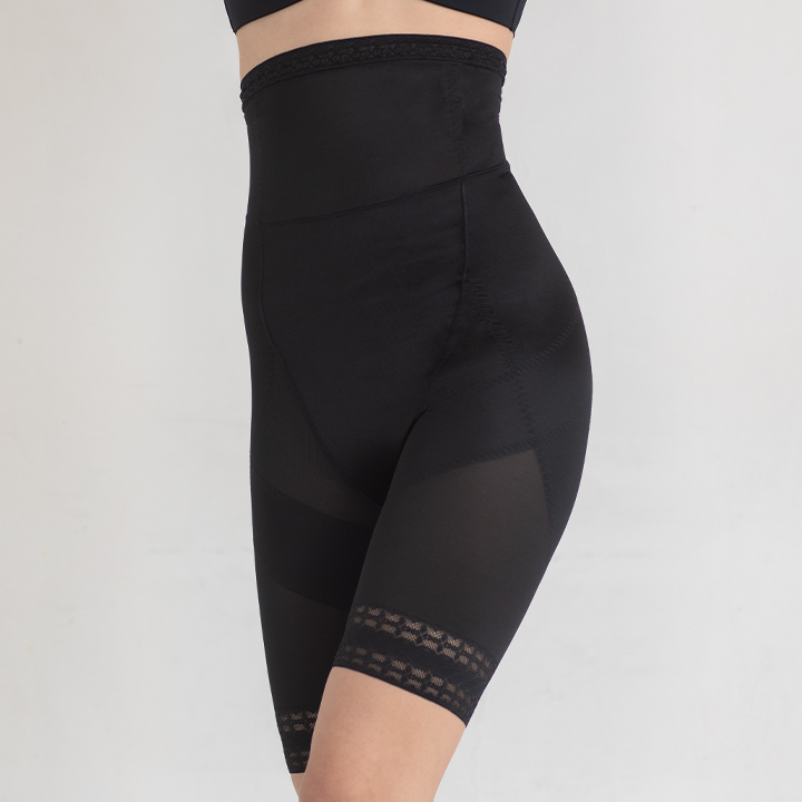 【25％OFF】骨盤スリムショーツロング　2枚セット サイズ: M, カラー: ブラック 2枚