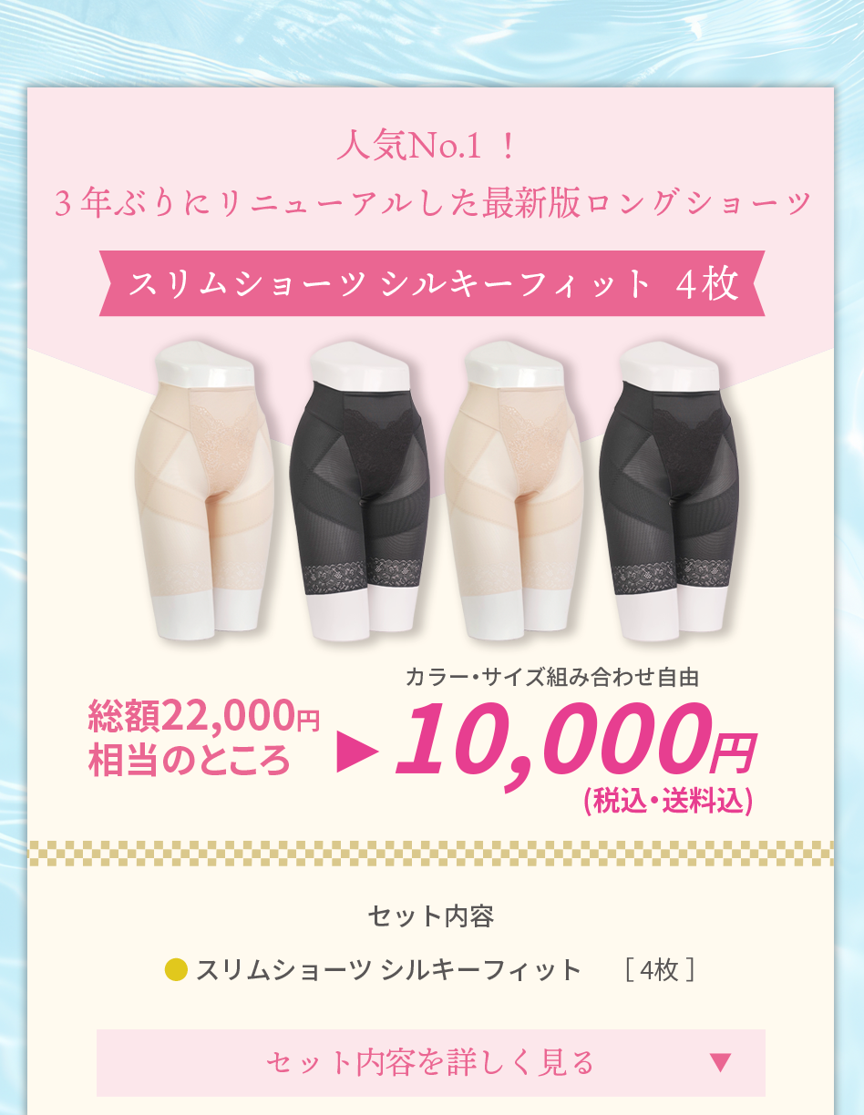 シルキーフィットセットの詳細を見る
