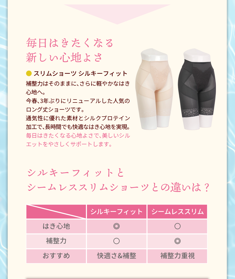 シルキーフィットセット詳細