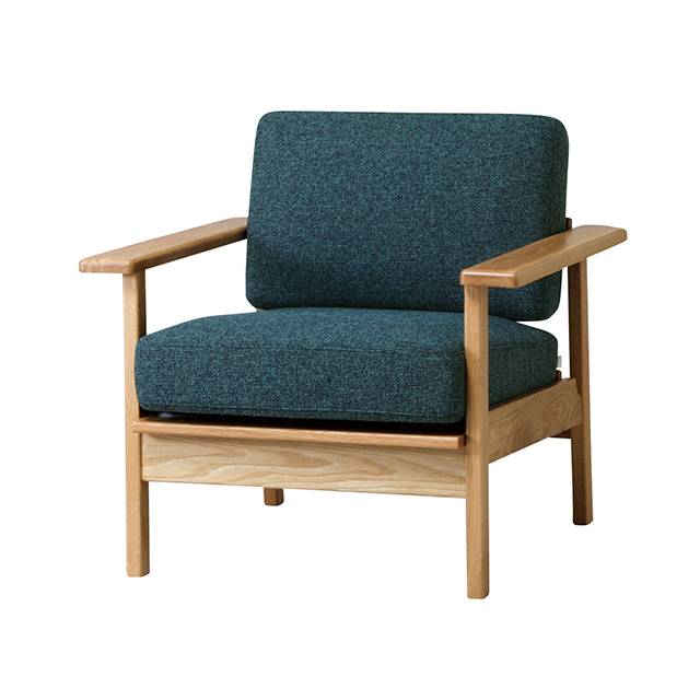 part sofa 1seater（パート ソファ　1人掛け） カラー: ブルー, 配送方法: 軒先渡し配送