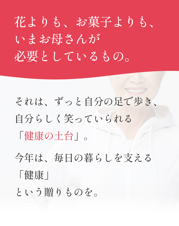 母の日ギフトラッピングファーストビューテキスト