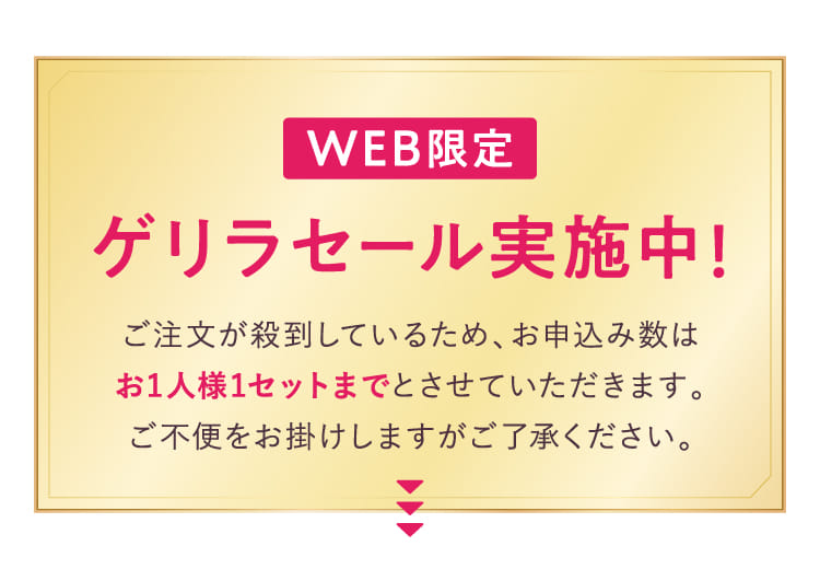 ゲリラセール実施中！