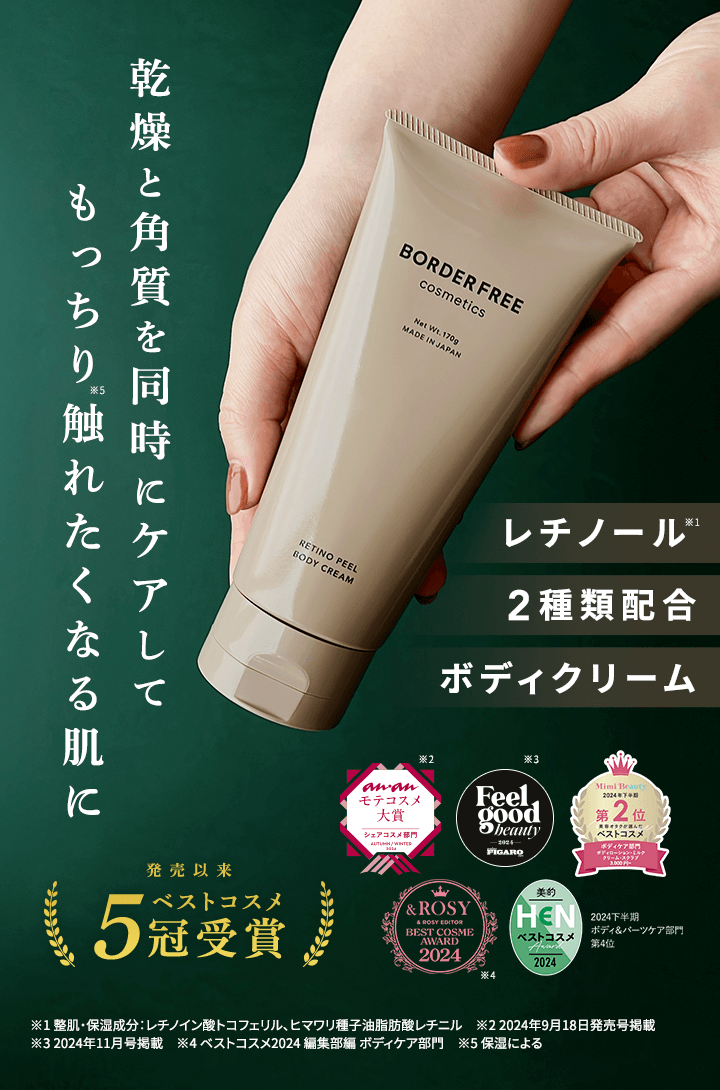 公式】BORDER FREE cosmetics｜レチノピールボディクリーム