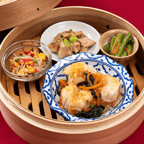 海鮮シュウマイの中華あんかけ