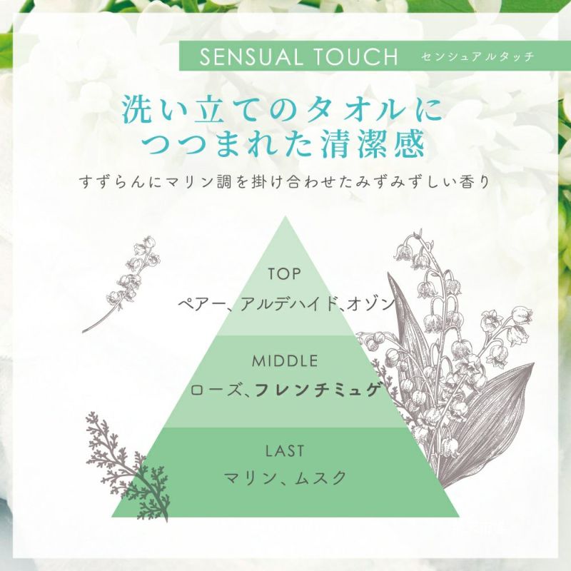 レールデュサボン 柔軟剤 詰め替え2倍 センシュアルタッチ 960ml