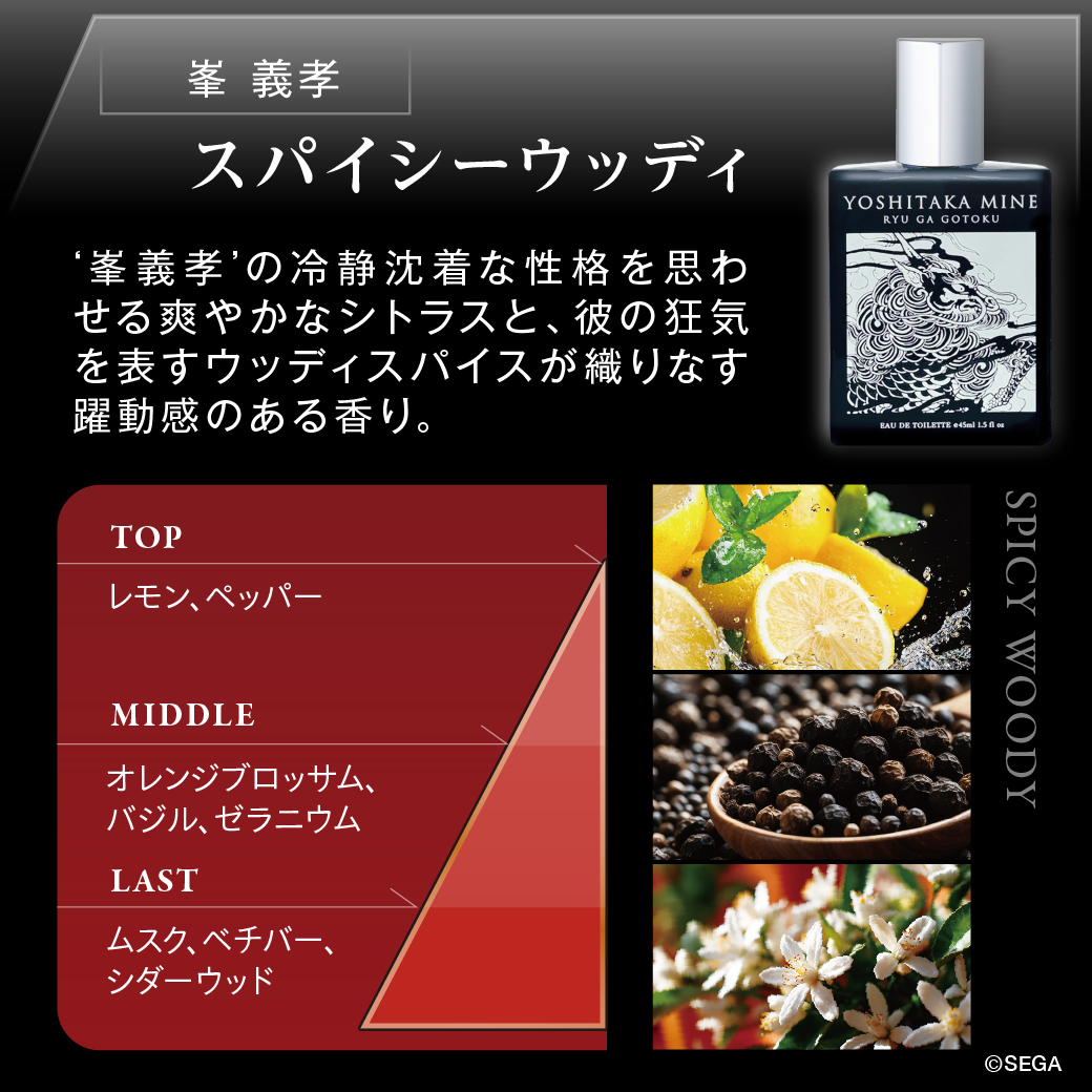 龍が如く3外伝 Dark Ties 峯義孝 オードトワレ 45mL