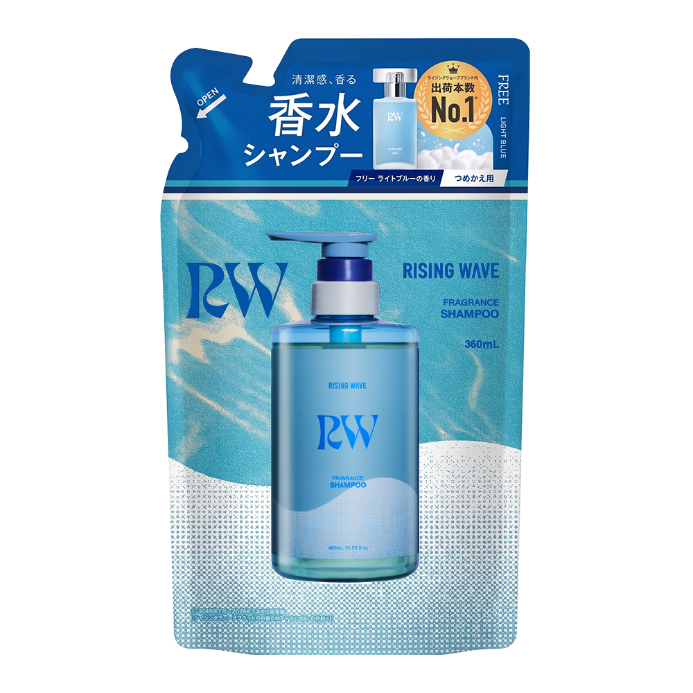 ライジングウェーブ フレグランスシャンプー フリー ライトブルー 詰め替え 360mL