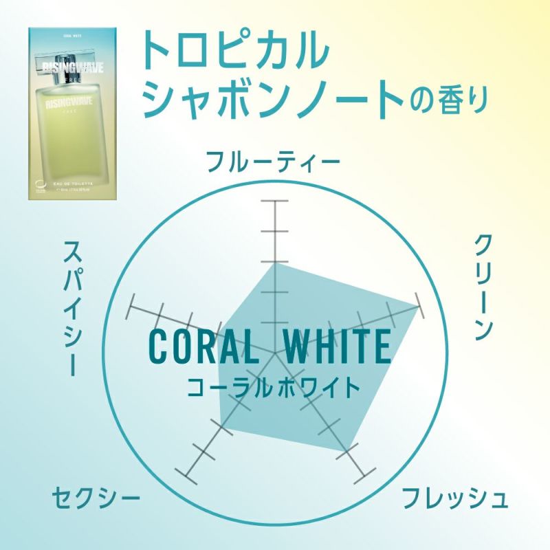 ライジングウェーブ フリー コーラルホワイト オードトワレ 50mL