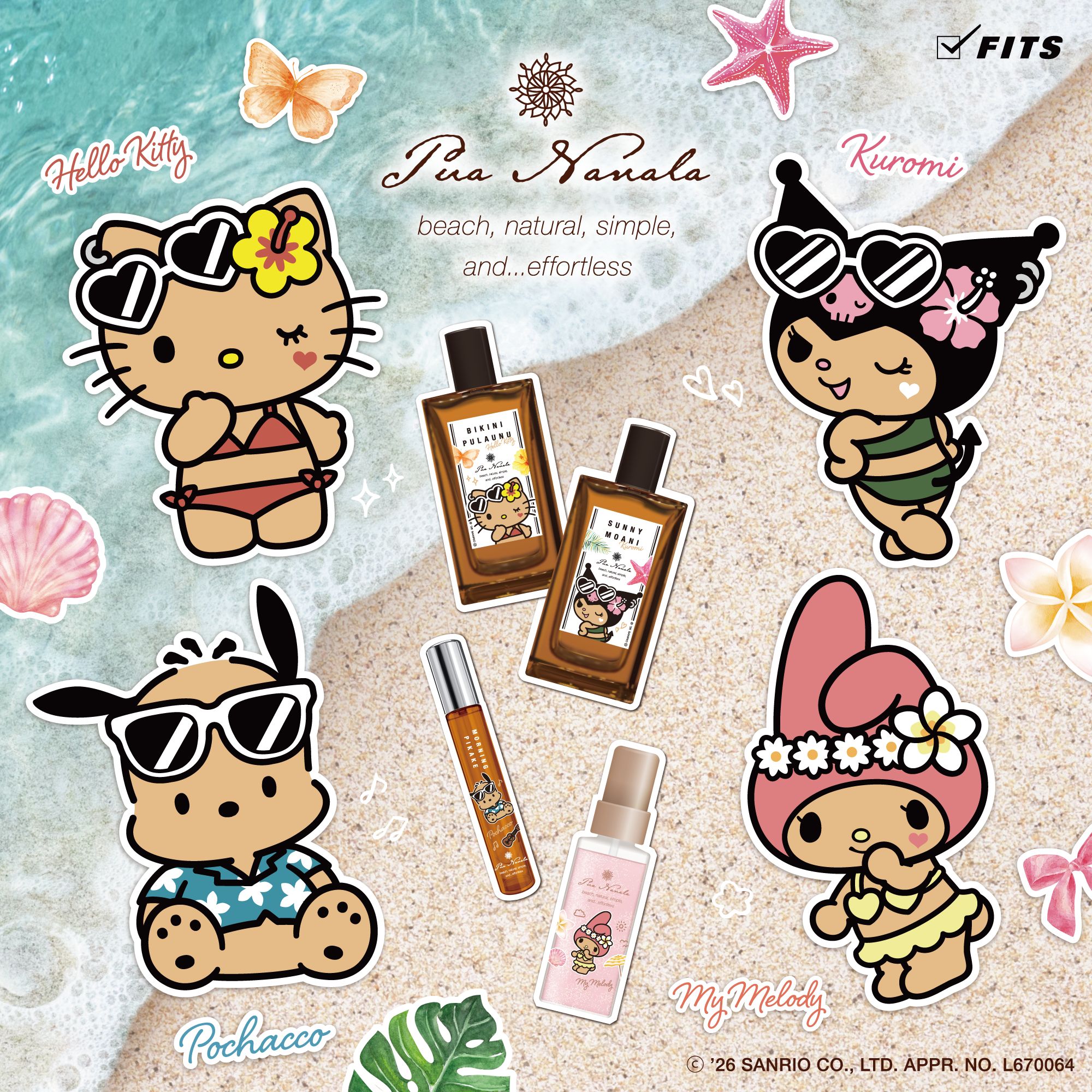 プア ナナラ シアープカナ オードトワレ MINI マイメロディデザイン 8mL