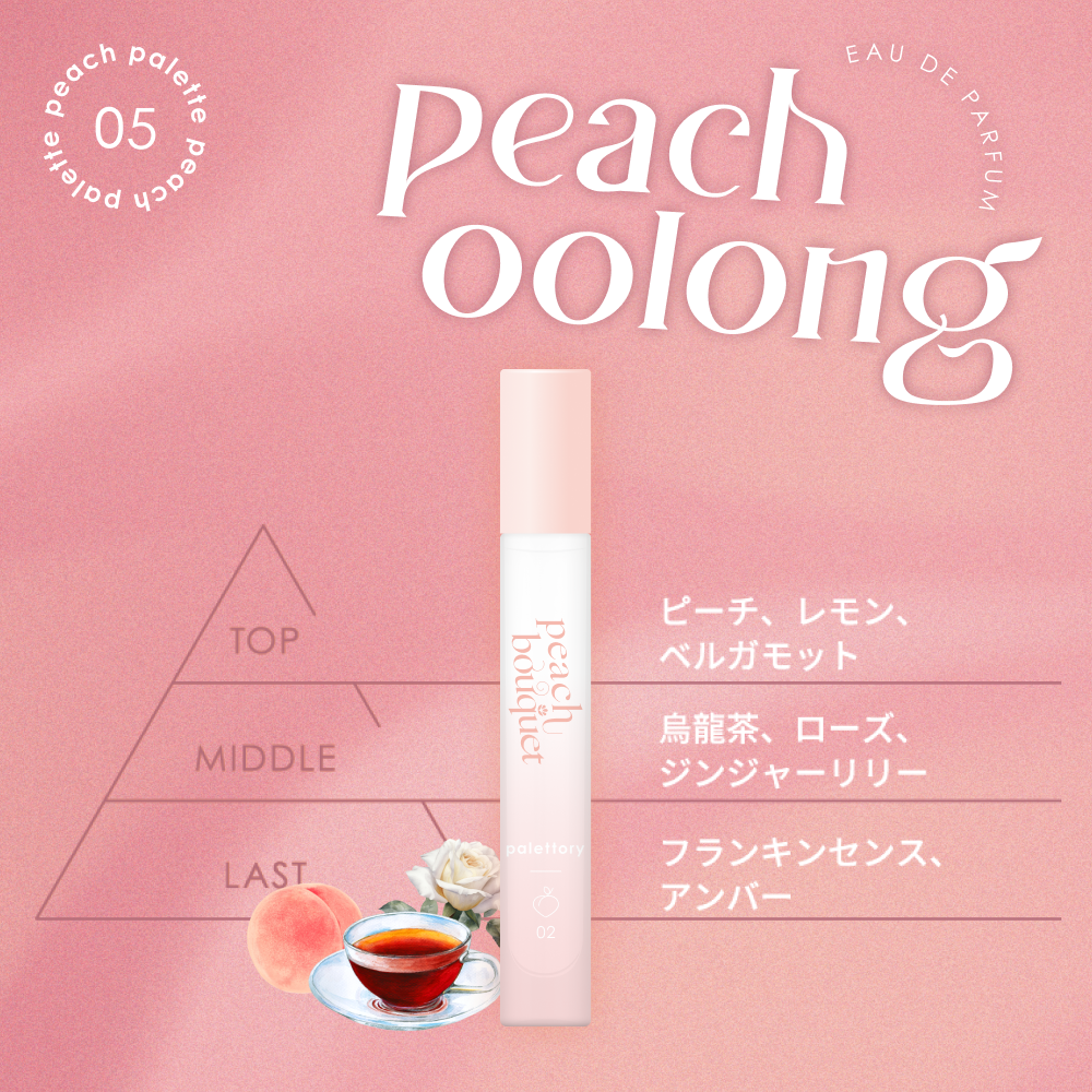パレットリー ピーチパレット オードパルファム 05 こなれピーチウーロン 8mL