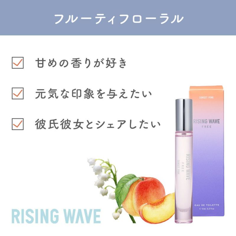 ライジングウェーブ フリー サンセットピンク オードトワレ MINI 8mL