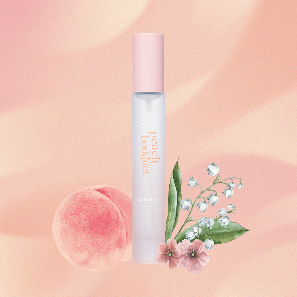 パレットリー ピーチパレット オードパルファム 02 儚げピーチブーケ 8mL