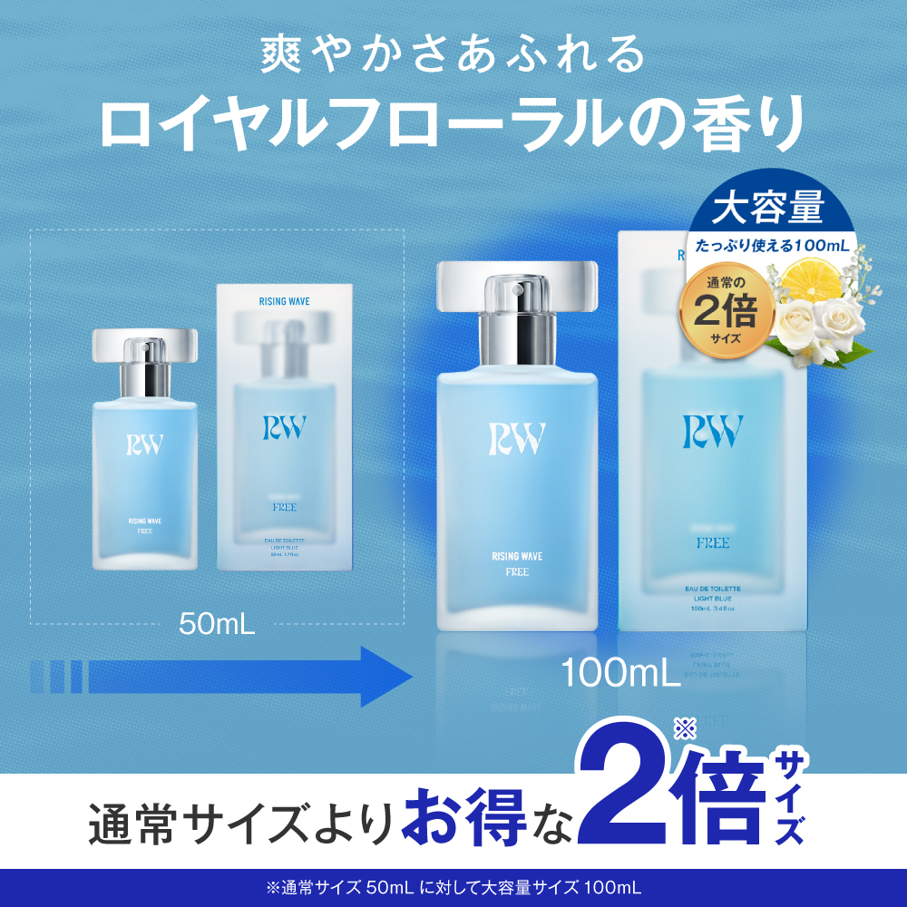 ライジングウェーブ フリー ライトブルー オードトワレ 100mL
