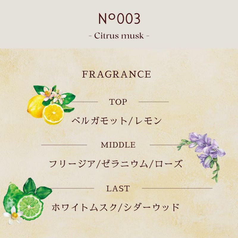 ビージーエム オードパルファム No.003 50mL + No.626 ロールオン 6mL
