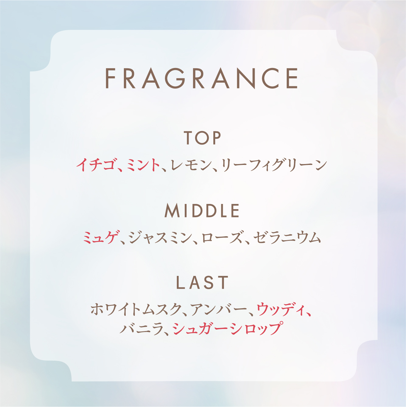 【数量限定】ヴァシリーサ グレイス ルージュ ノスタルジックアイス オードパルファム 40mL