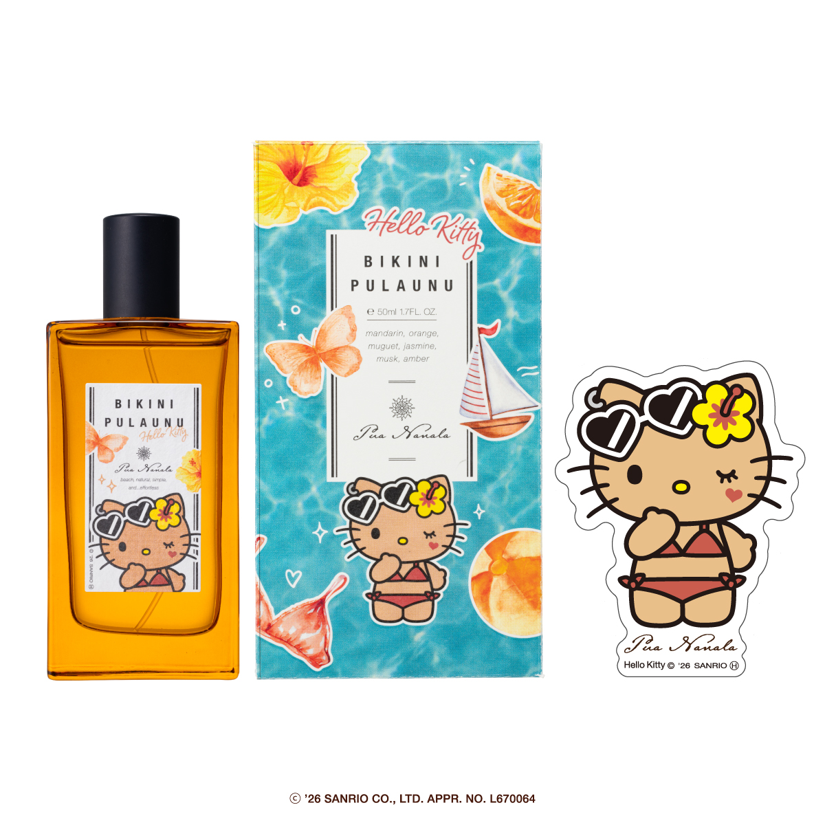 プア ナナラ ビキニプラウヌ オードトワレ ハローキティデザイン 50mL