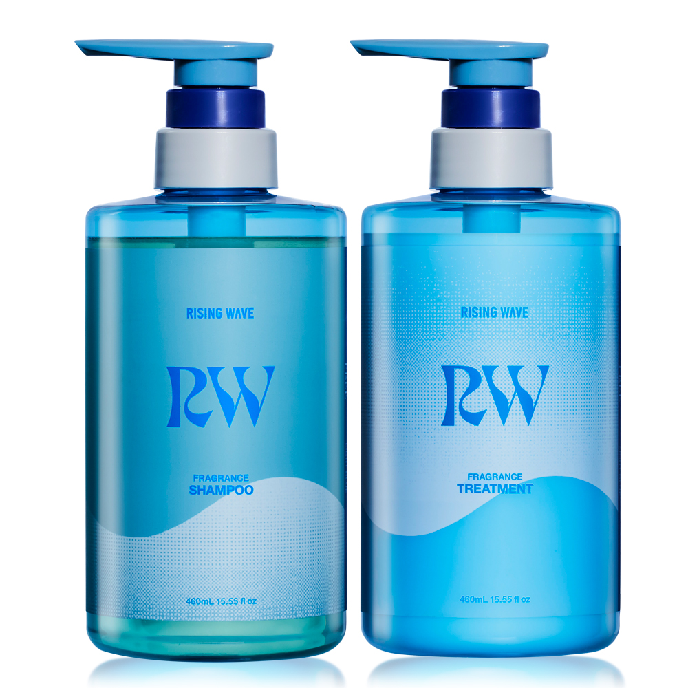 ライジングウェーブ フレグランスシャンプー&トリートメントセット フリー ライトブルー 各460mL