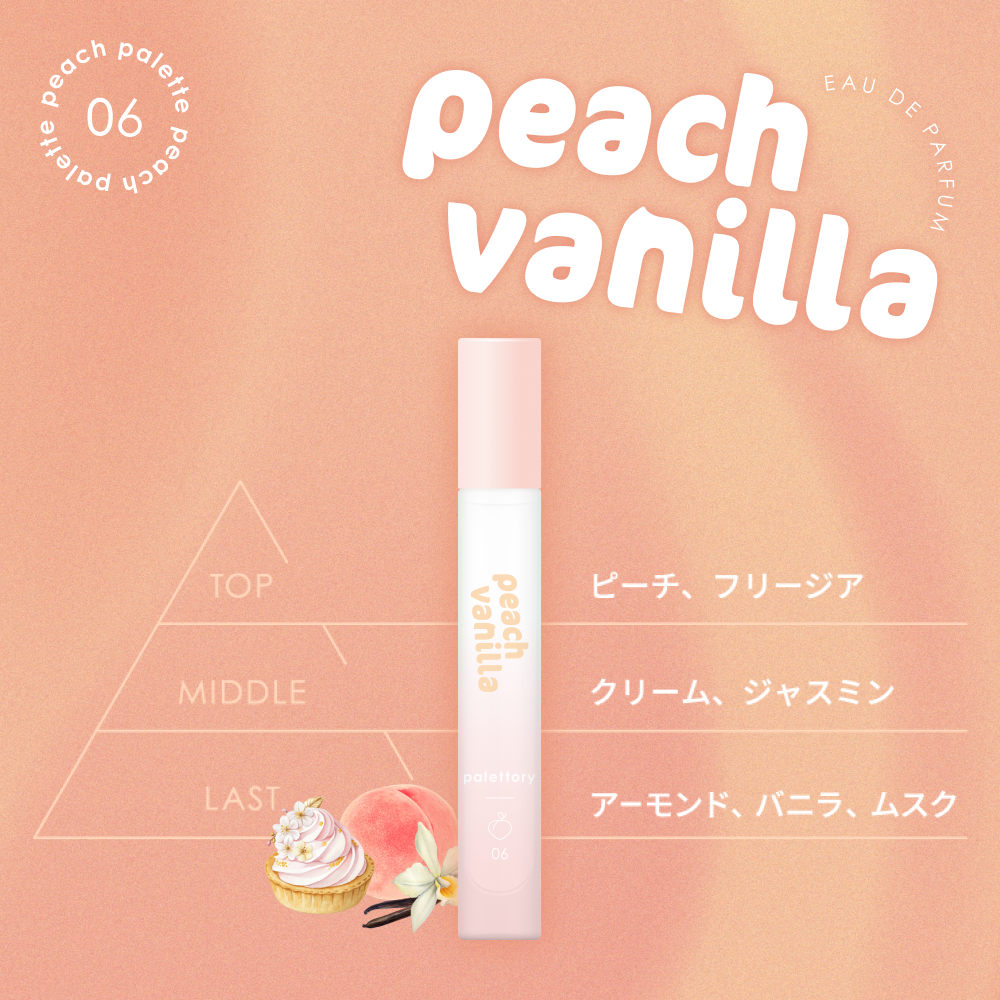 パレットリー ピーチパレット オードパルファム 06 あざとピーチバニラ 8mL