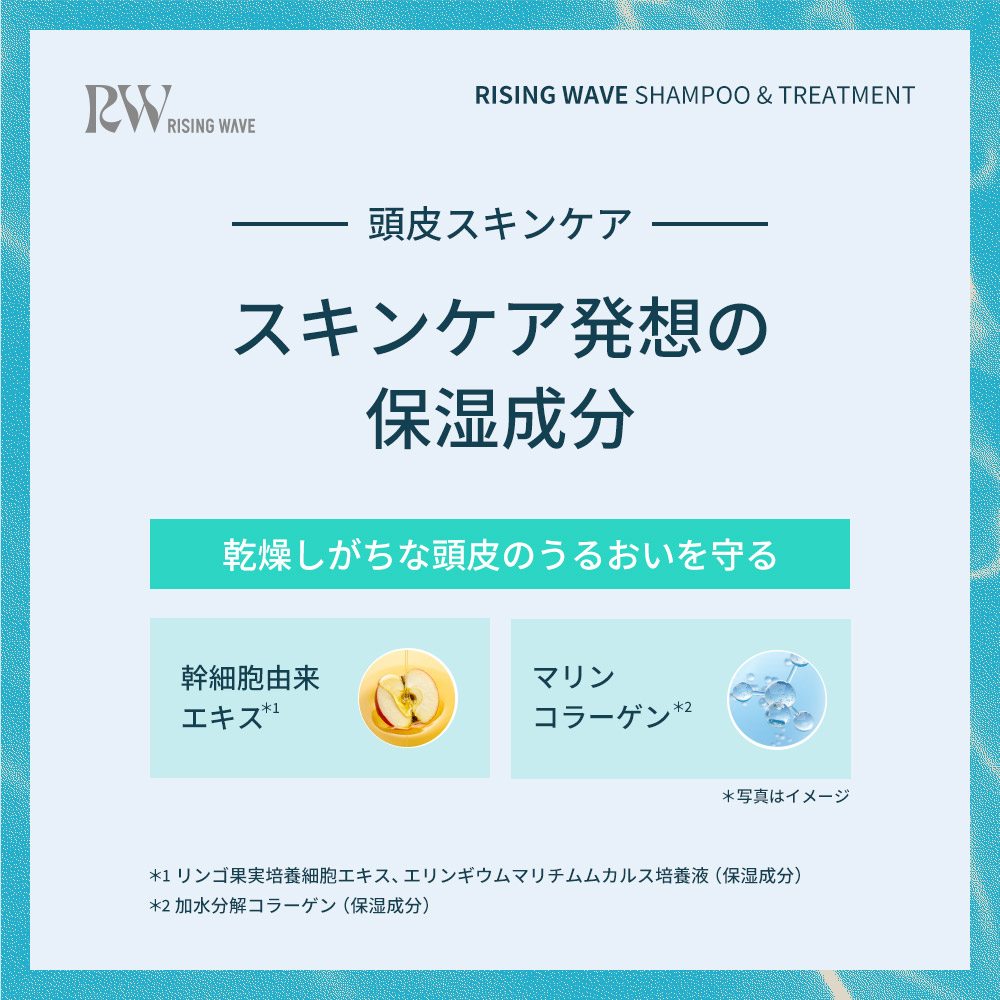 ライジングウェーブ フレグランスシャンプー&トリートメントセット フリー ライトブルー 各460mL