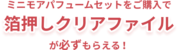 限定クリアファイルが先着でもらえる！