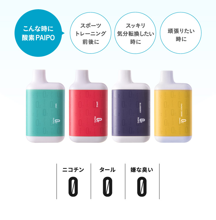 酸素PAIPO(マルマンH＆B) 2種セットブルーベリー1個・エナジード1個