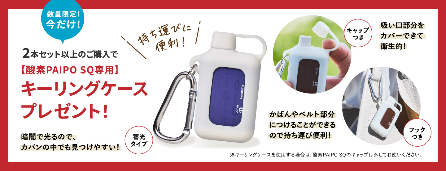 キーリングケースプレゼント！