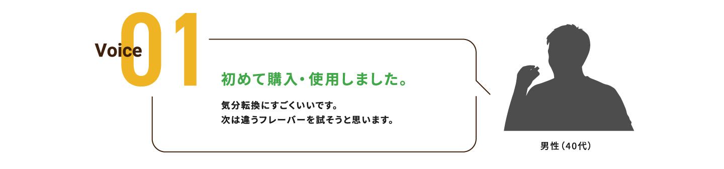 Voice01初めて購入・使用しました。