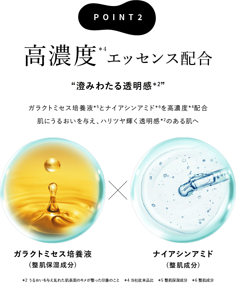 Point 2 高濃度エッセンス配合