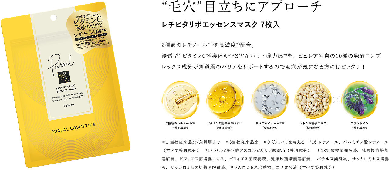 レチビタリポエッセンスマスク