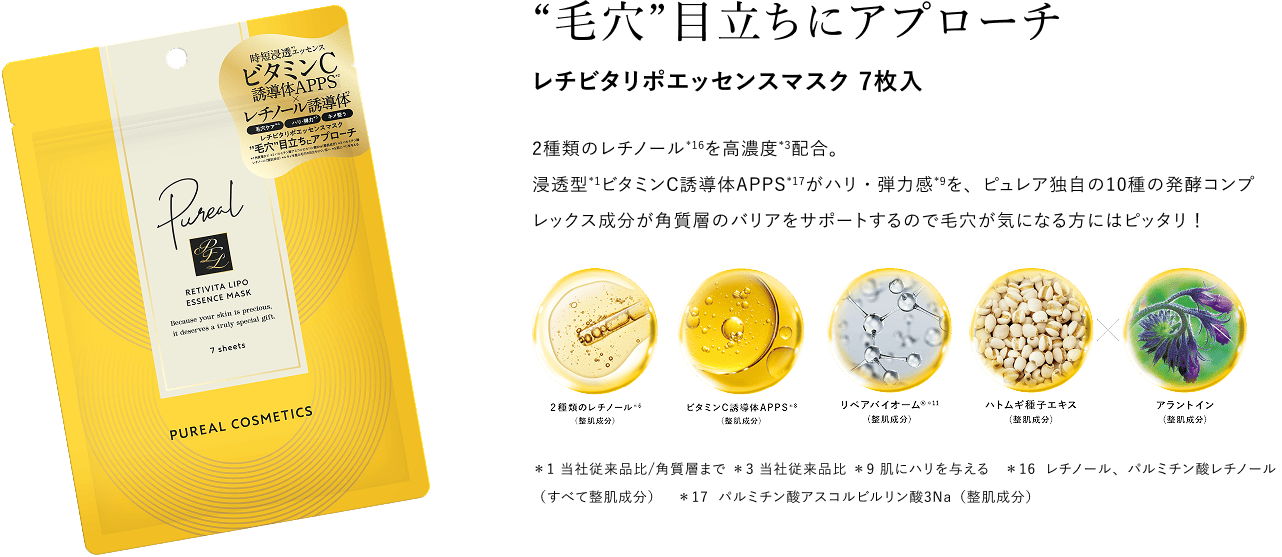 レチビタリポエッセンスマスク