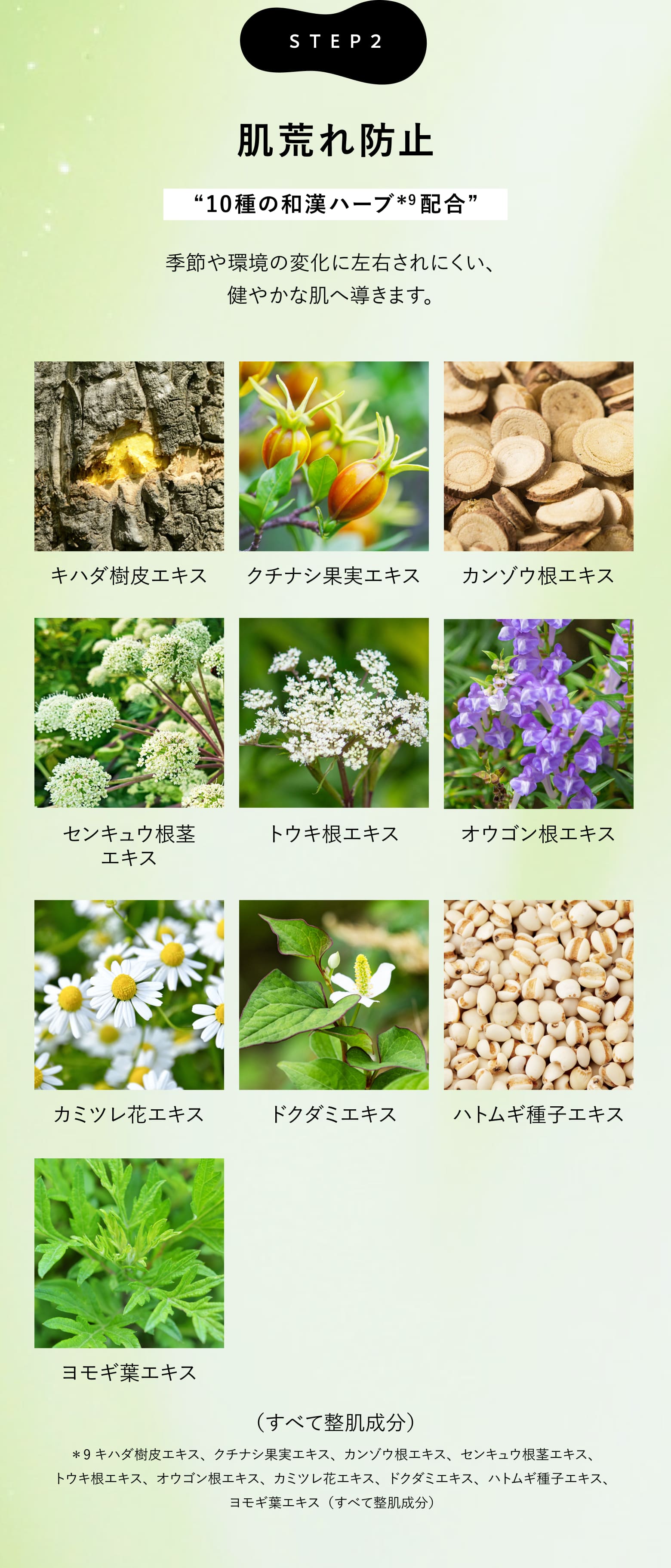 肌荒れ防止