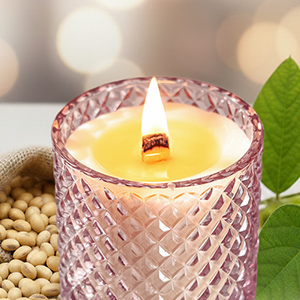 アロマキャンドル（サンダルウッド＆パチョリ）