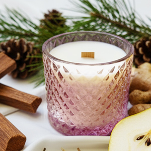 アロマキャンドル（サンダルウッド＆パチョリ）