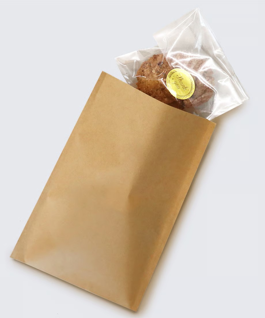 紙平袋 茶 SS 6,400枚（200枚×32束） HBC-SS