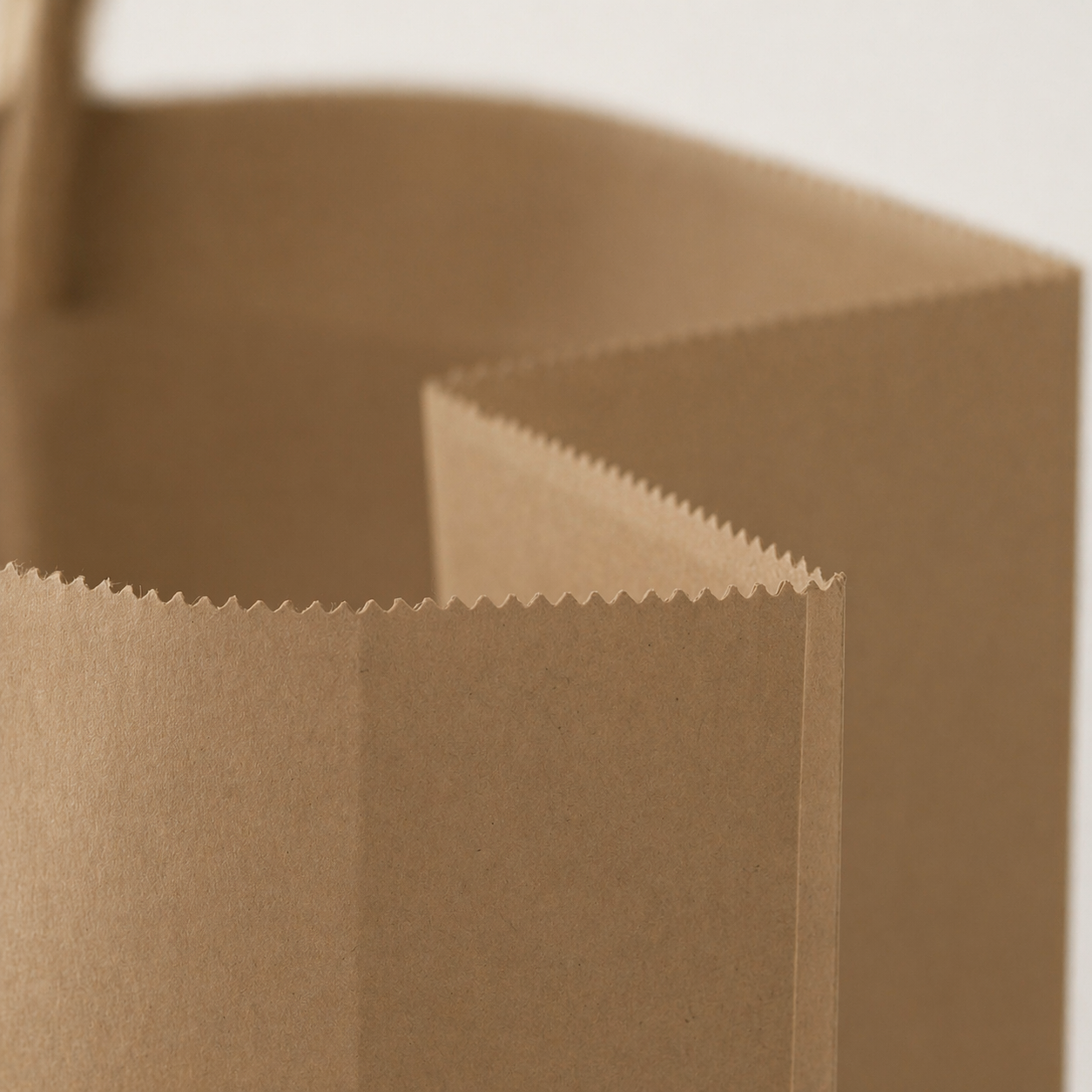 スーパーバッグ 紙手提げ袋 ワイド平紐（未晒） 50枚