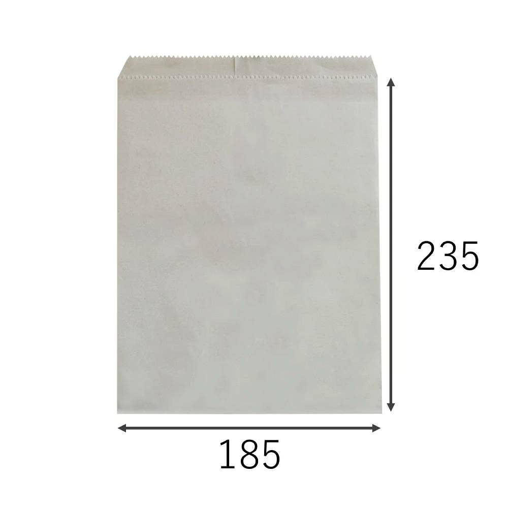 紙平袋 ECO 2号 幅185×高さ235mm ECOP-185 6,000枚 再生古紙100％