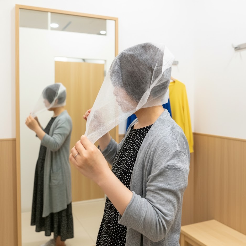 スーパーバッグ フェイスカバー 不織布 100枚 幅400mm×天地420mm 帯電防止加工