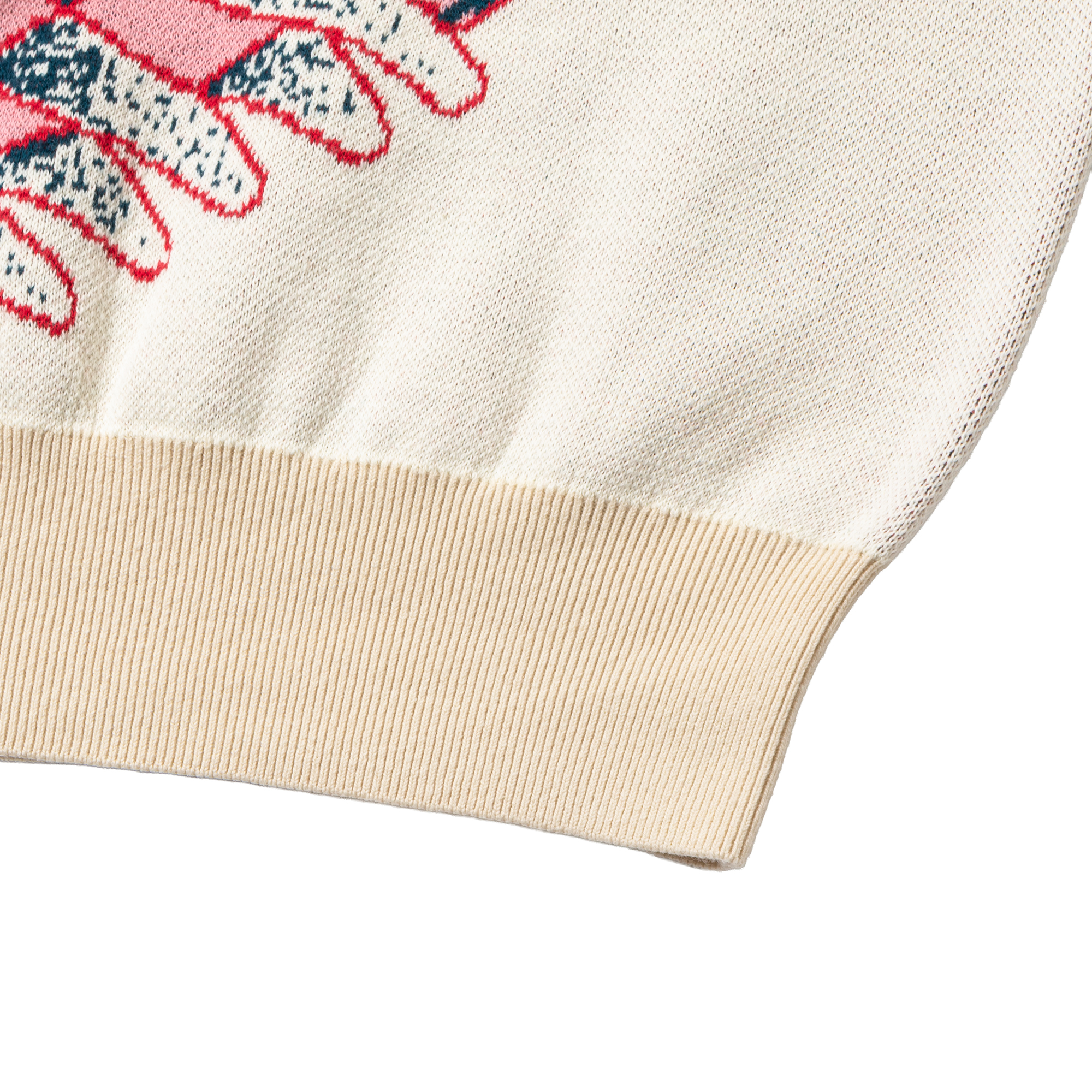 大河紀 Jacquard Sweater Beige/Ebony サイズ: 1, カラー: ベージュ