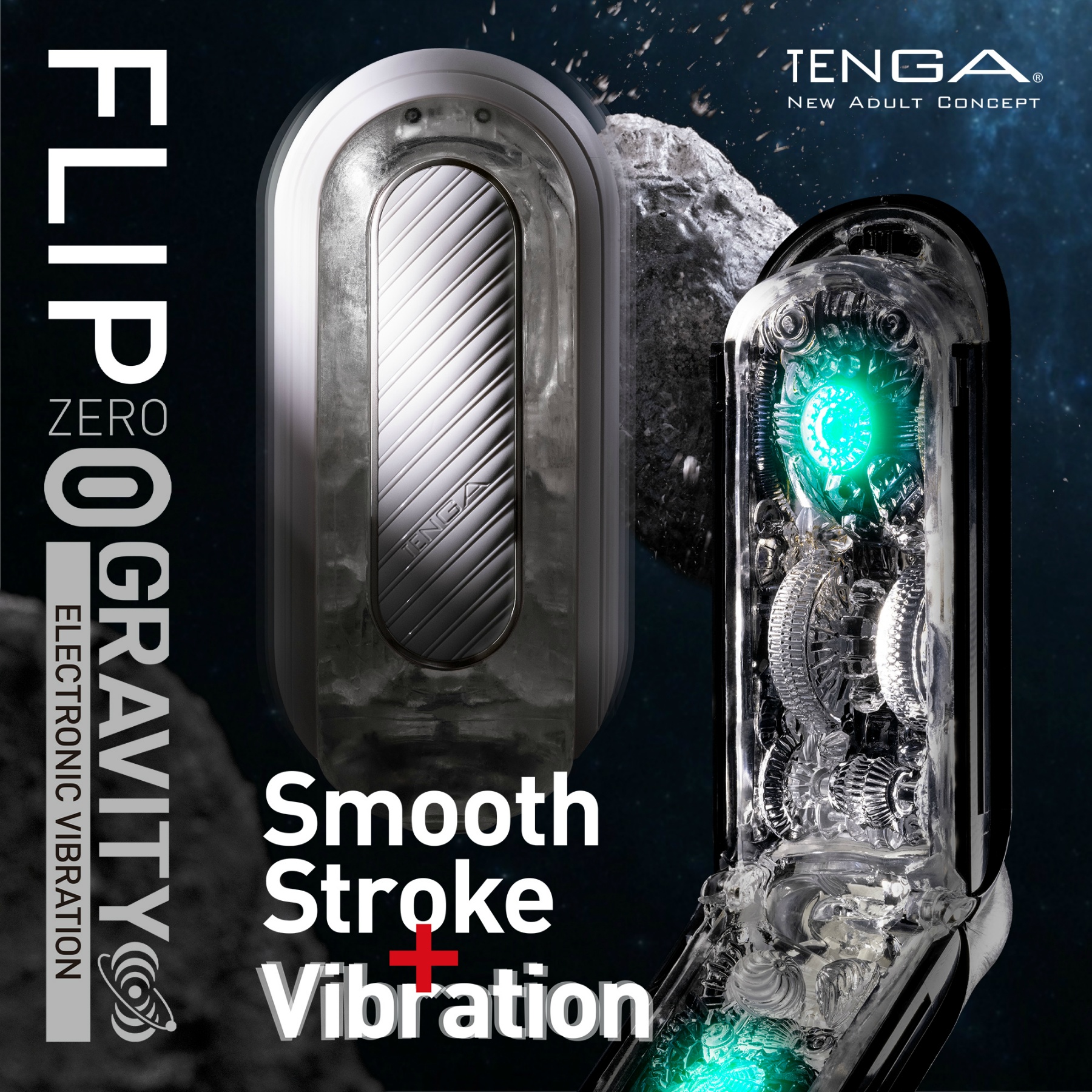 TENGA FLIP 0 (ZERO) GRAVITY ELECTRONIC VIBRATION WHITE (USB Type-C)