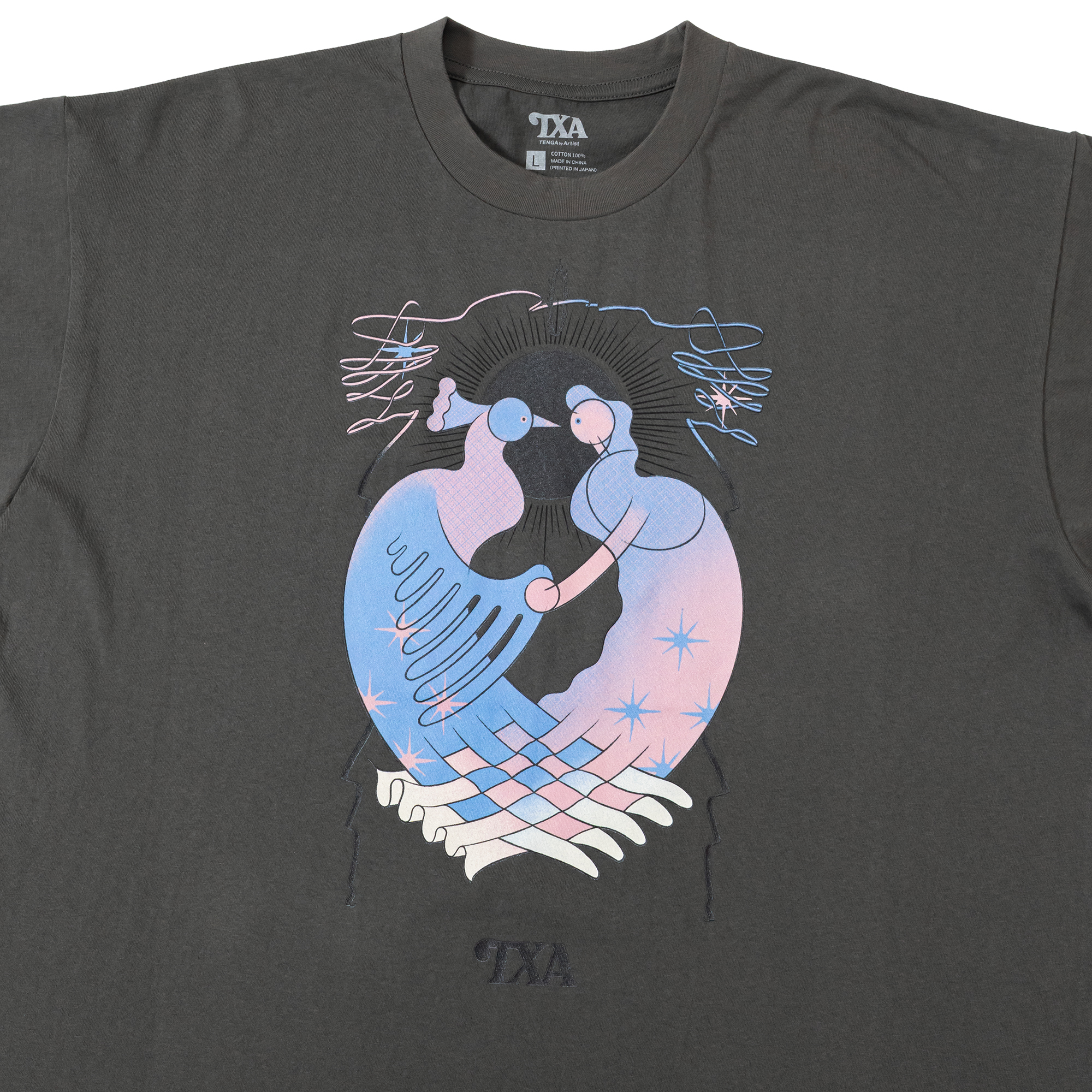 大河紀 S/S T-shirt Smoke Black サイズ: L