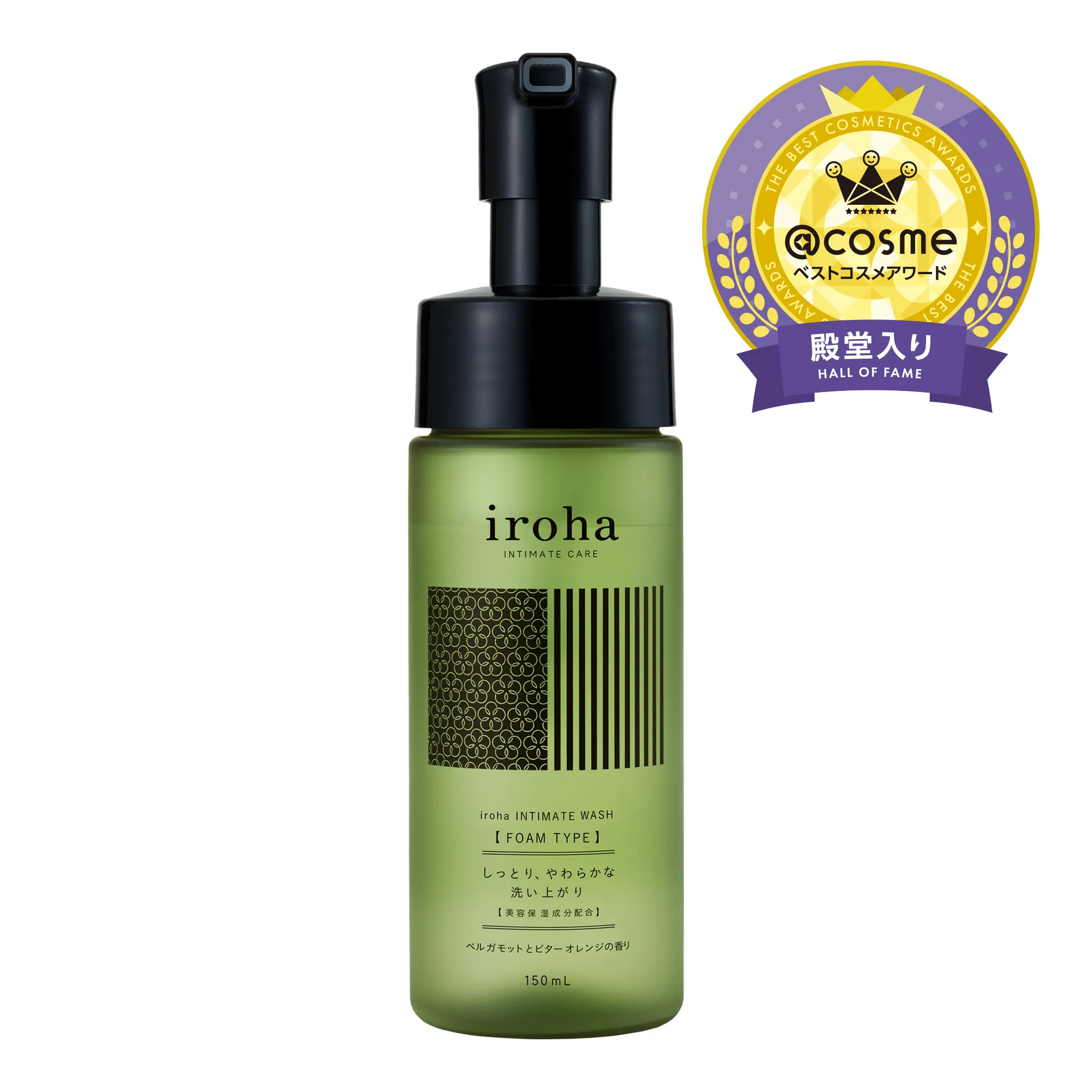 iroha INTIMATE WASH 【 FOAM TYPE 】ベルガモットとビターオレンジの香り